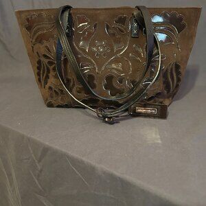 Antonio Melani Floral Cutout Small Tote Bag